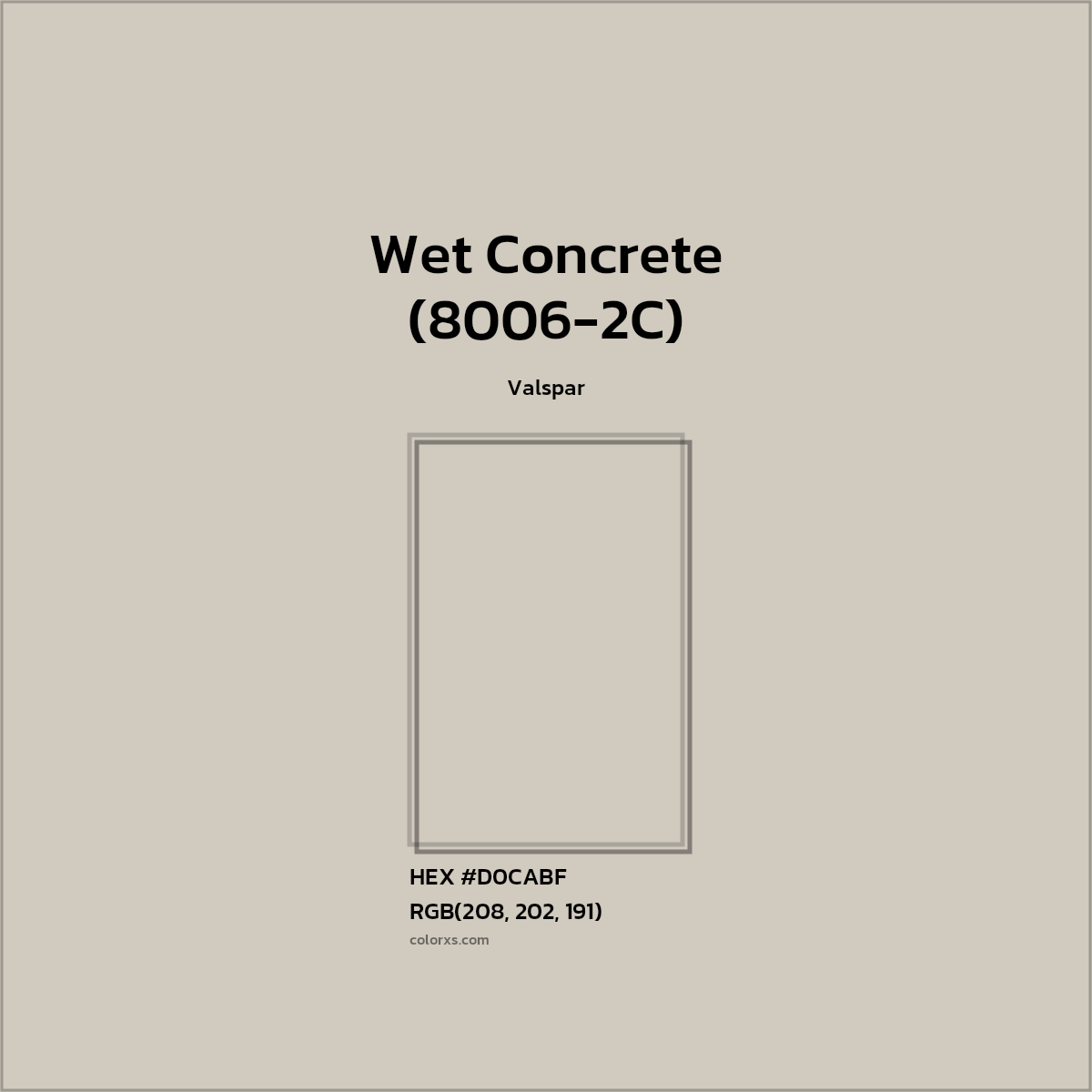 Valspar Wet Concrete (80062C) Paint color codes, similar paints and