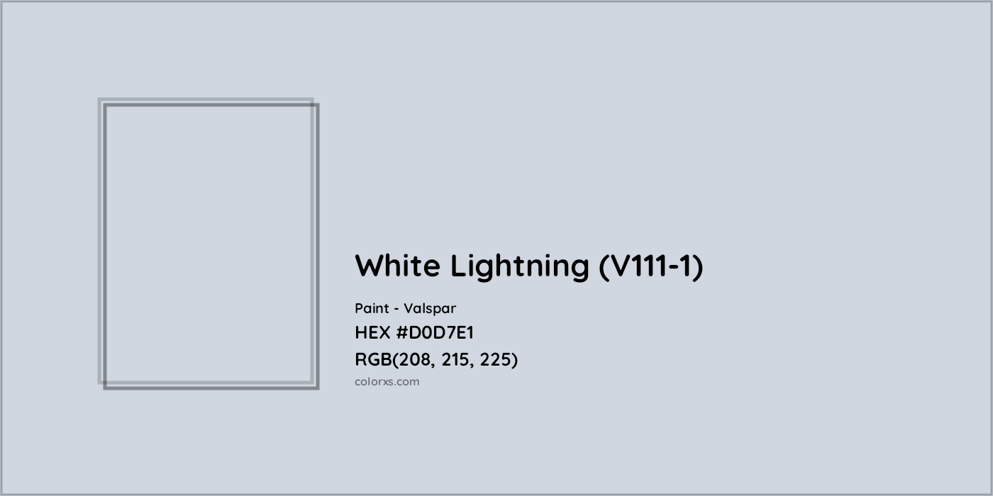 HEX #D0D7E1 White Lightning (V111-1) Paint Valspar - Color Code