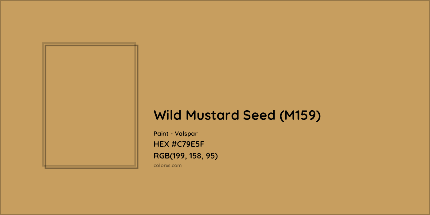 HEX #C79E5F Wild Mustard Seed (M159) Paint Valspar - Color Code