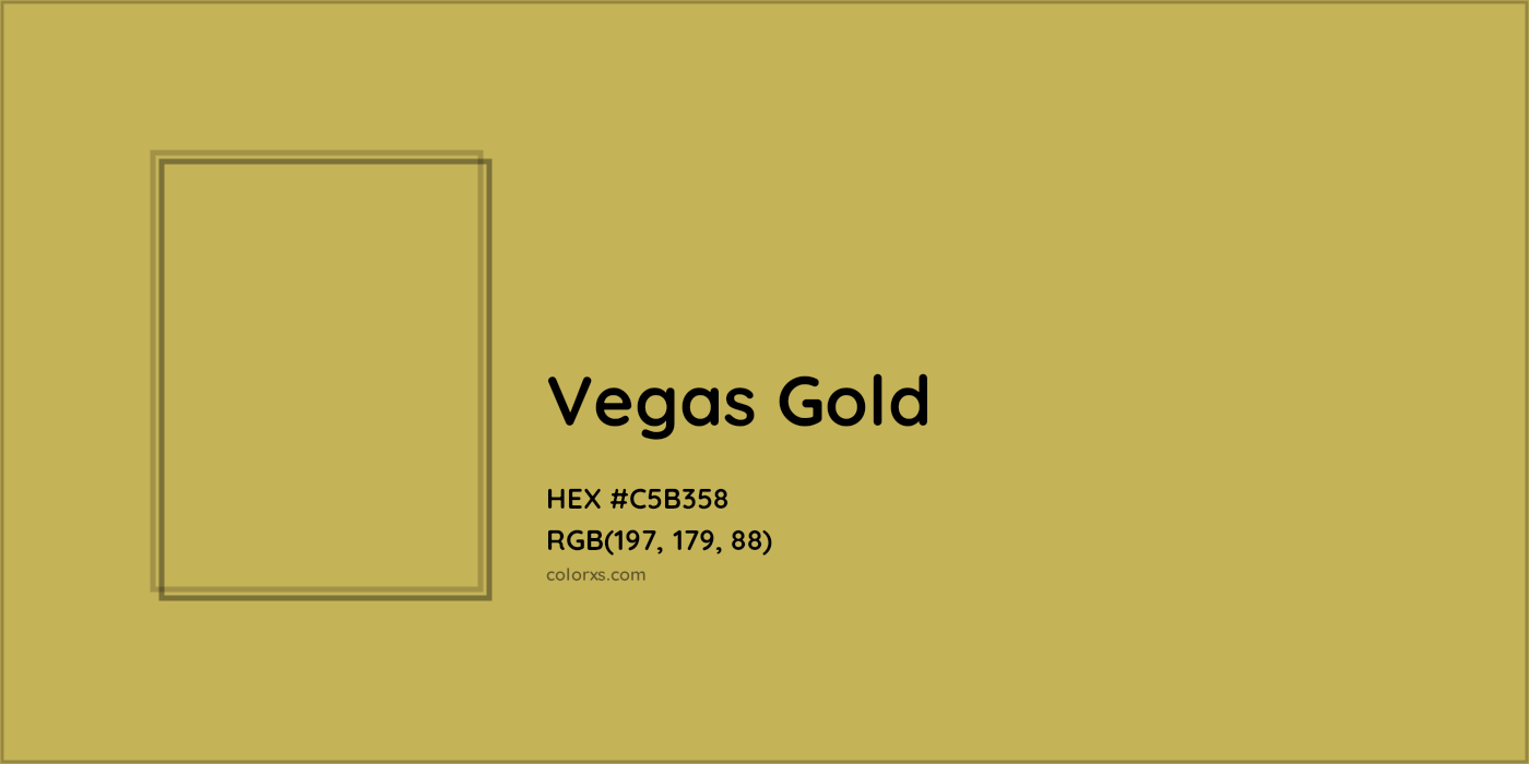 HEX #C5B358 Vegas Gold Color - Color Code
