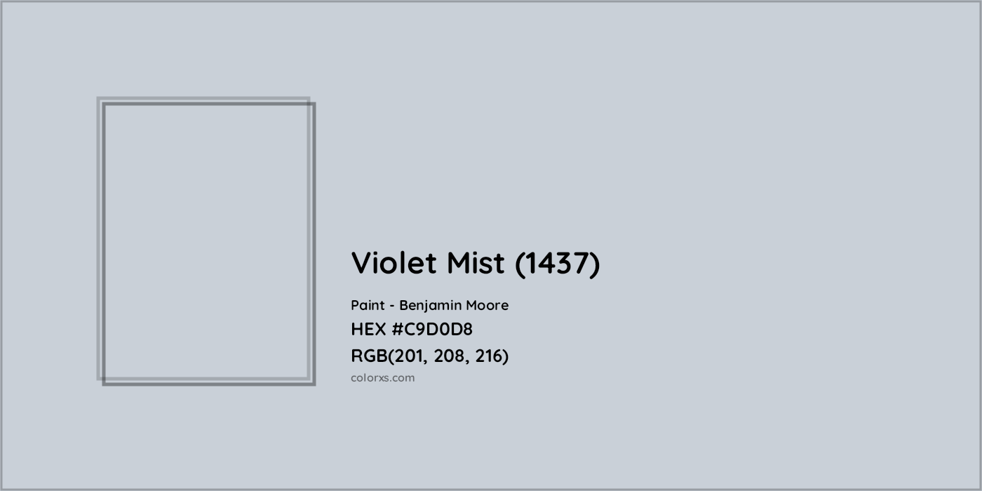 HEX #C9D0D8 Violet Mist (1437) Paint Benjamin Moore - Color Code