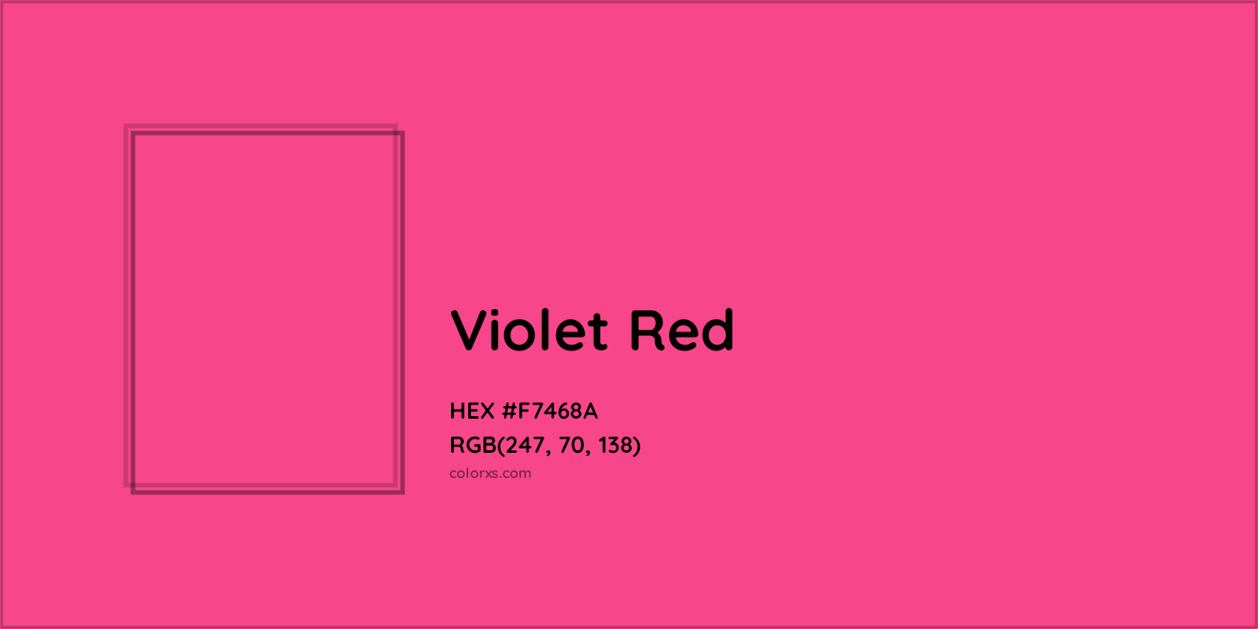 HEX #F7468A Violet Red Color Crayola Crayons - Color Code
