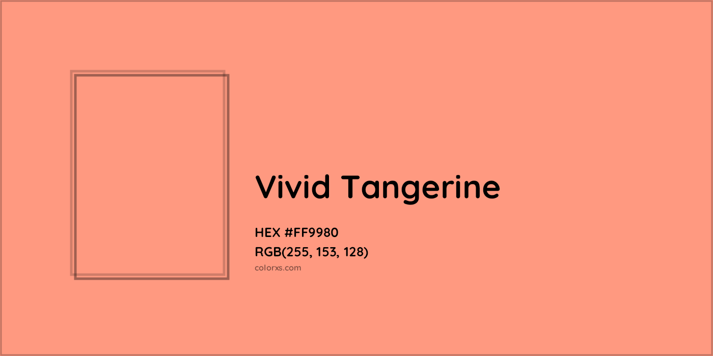 HEX #FF9980 Vivid Tangerine Color Crayola Crayons - Color Code