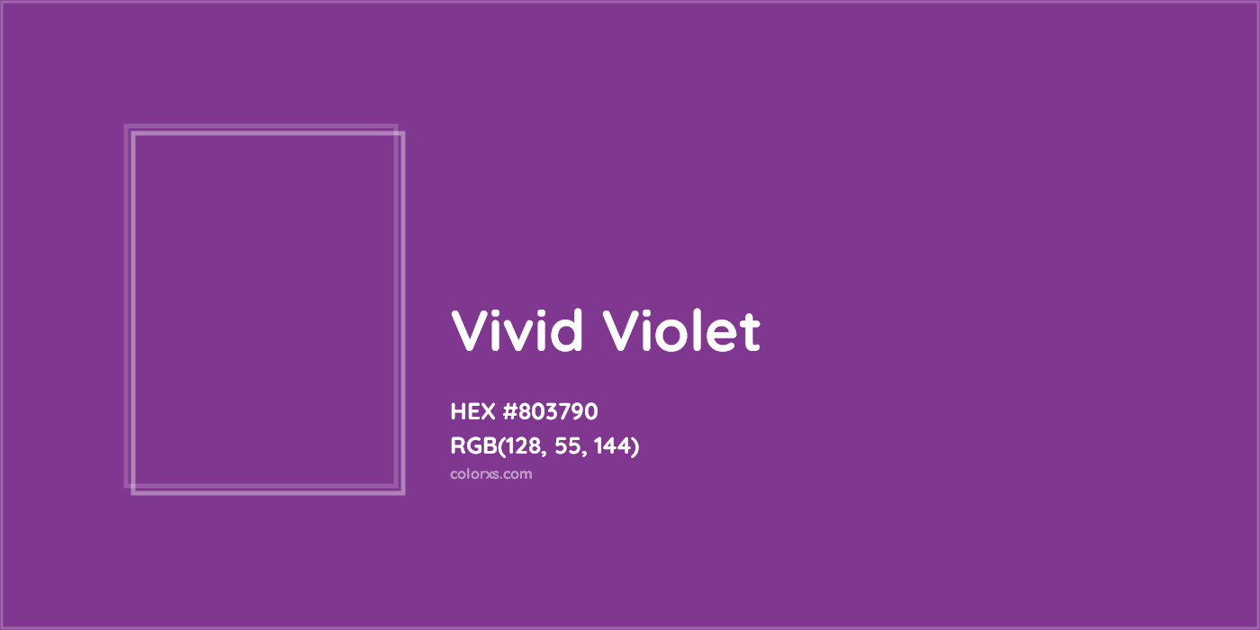HEX #803790 Vivid Violet Color Crayola Crayons - Color Code