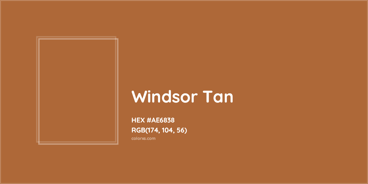 HEX #AE6838 Windsor Tan Color - Color Code
