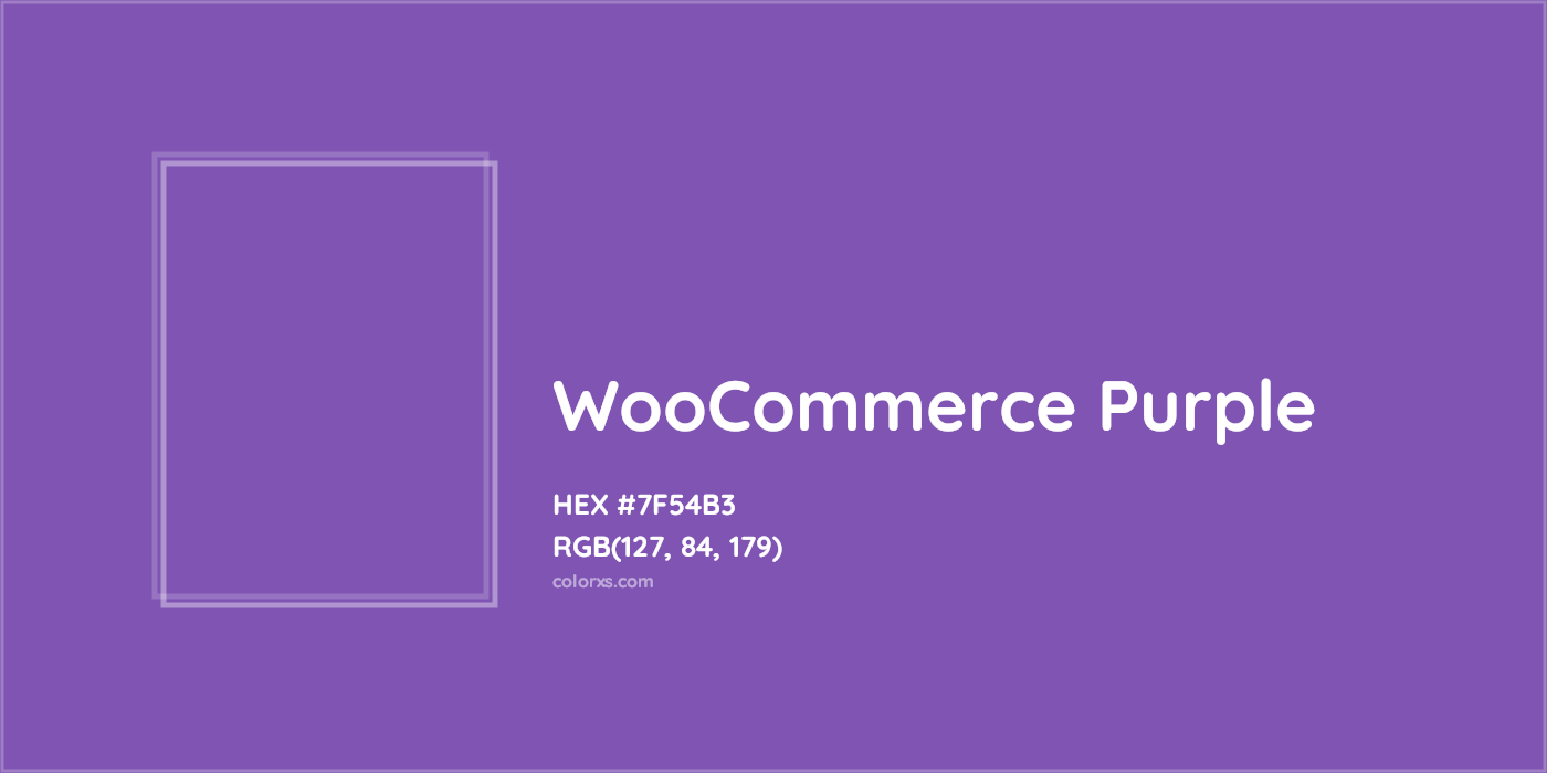 HEX #7F54B3 WooCommerce Purple Other Brand - Color Code
