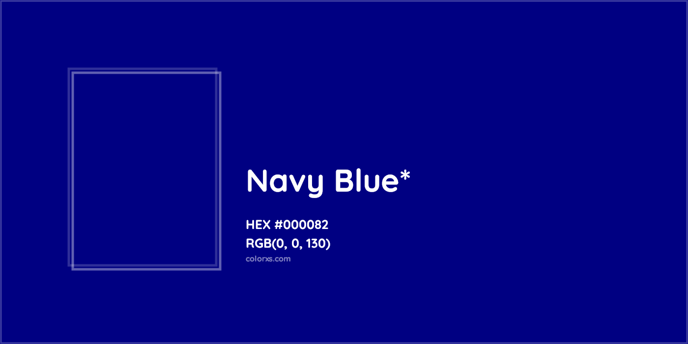 HEX #000082 Color Name, Color Code, Palettes, Similar Paints, Images
