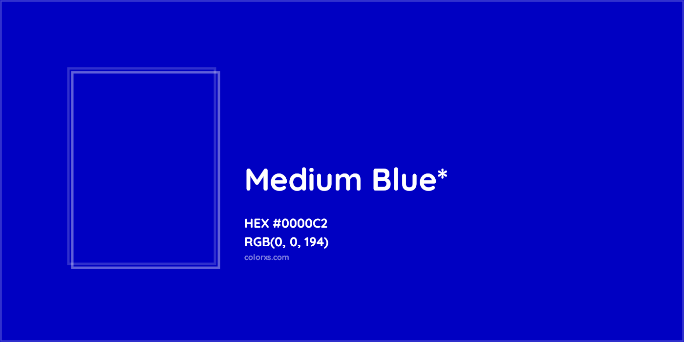 HEX #0000C2 Color Name, Color Code, Palettes, Similar Paints, Images