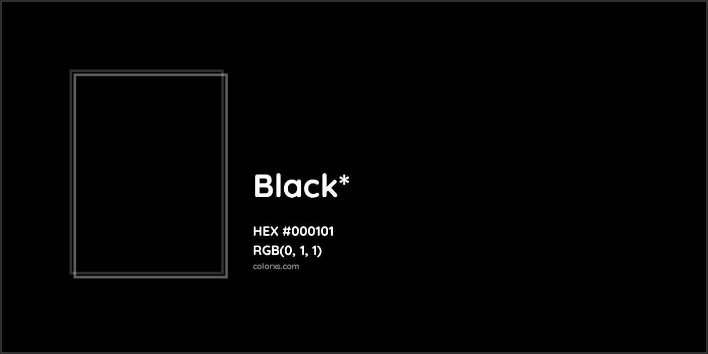 HEX #000101 Color Name, Color Code, Palettes, Similar Paints, Images