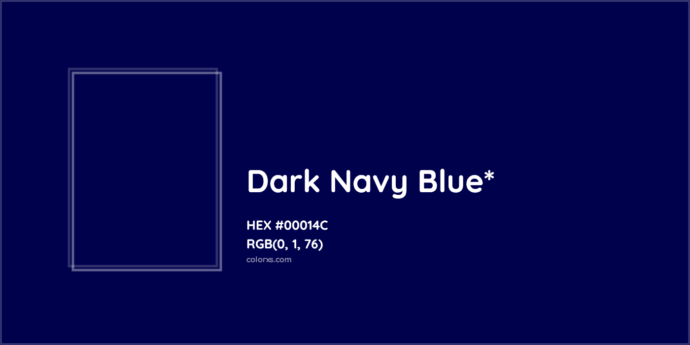 HEX #00014C Color Name, Color Code, Palettes, Similar Paints, Images