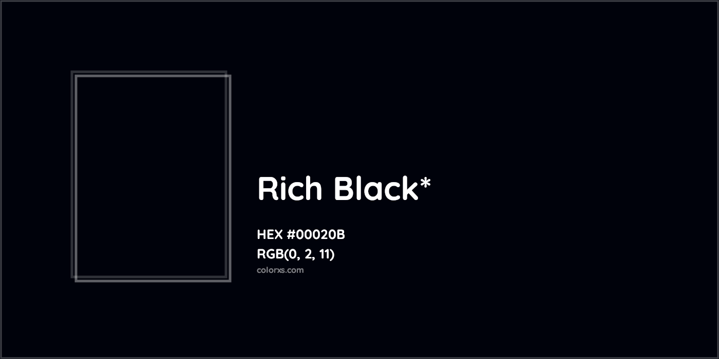 HEX #00020B Color Name, Color Code, Palettes, Similar Paints, Images