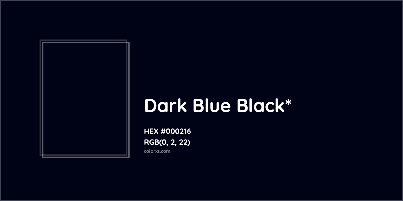 HEX #000216 Color Name, Color Code, Palettes, Similar Paints, Images