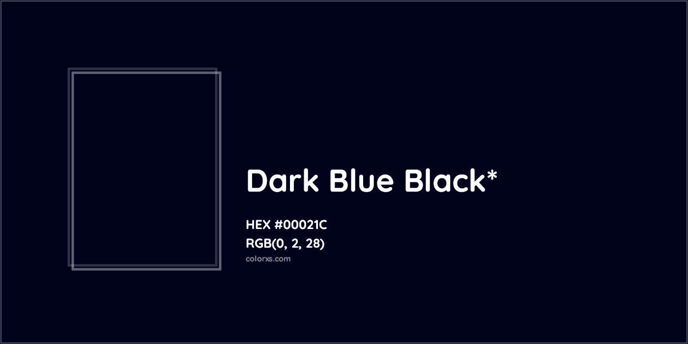 HEX #00021C Color Name, Color Code, Palettes, Similar Paints, Images