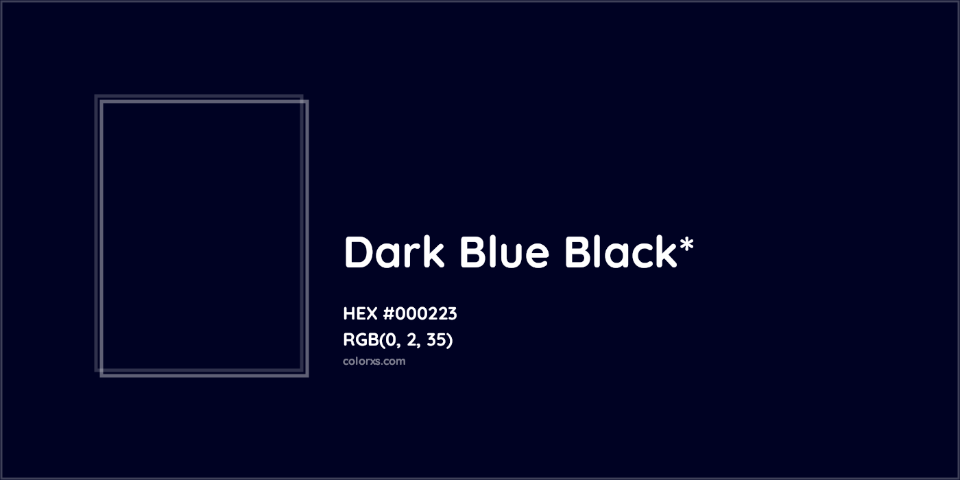 HEX #000223 Color Name, Color Code, Palettes, Similar Paints, Images
