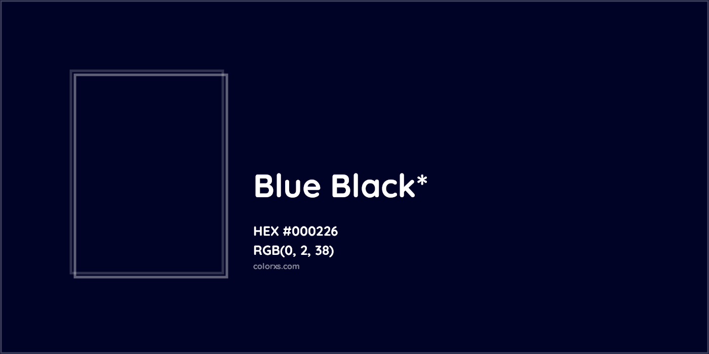 HEX #000226 Color Name, Color Code, Palettes, Similar Paints, Images