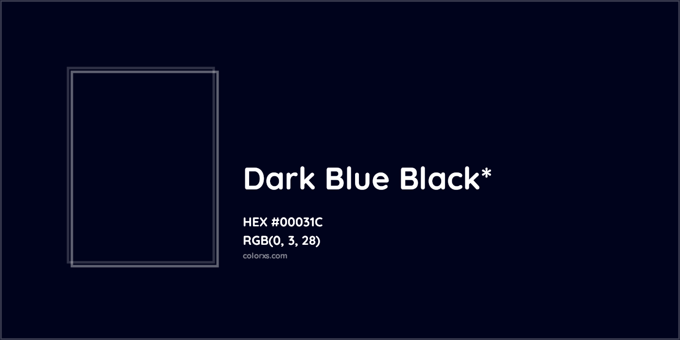 HEX #00031C Color Name, Color Code, Palettes, Similar Paints, Images