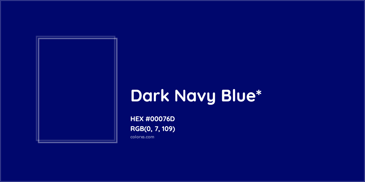 HEX #00076D Color Name, Color Code, Palettes, Similar Paints, Images