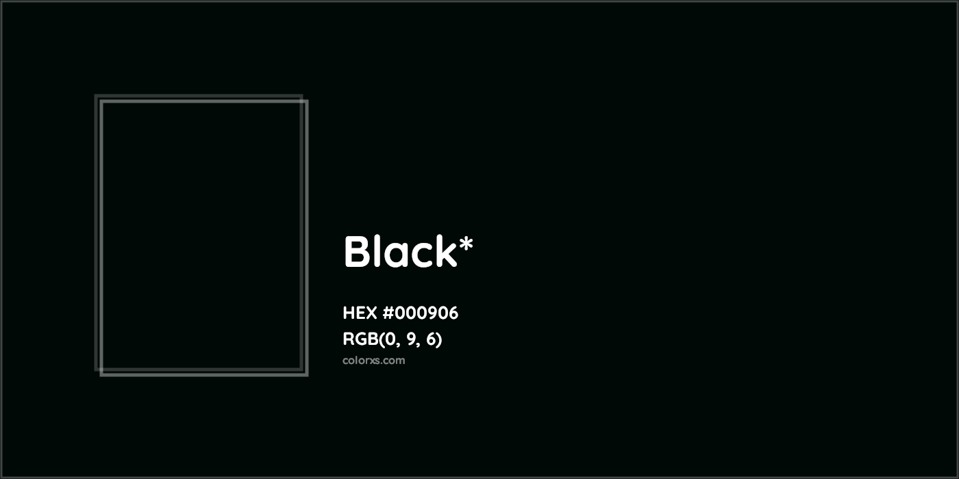 HEX #000906 Color Name, Color Code, Palettes, Similar Paints, Images