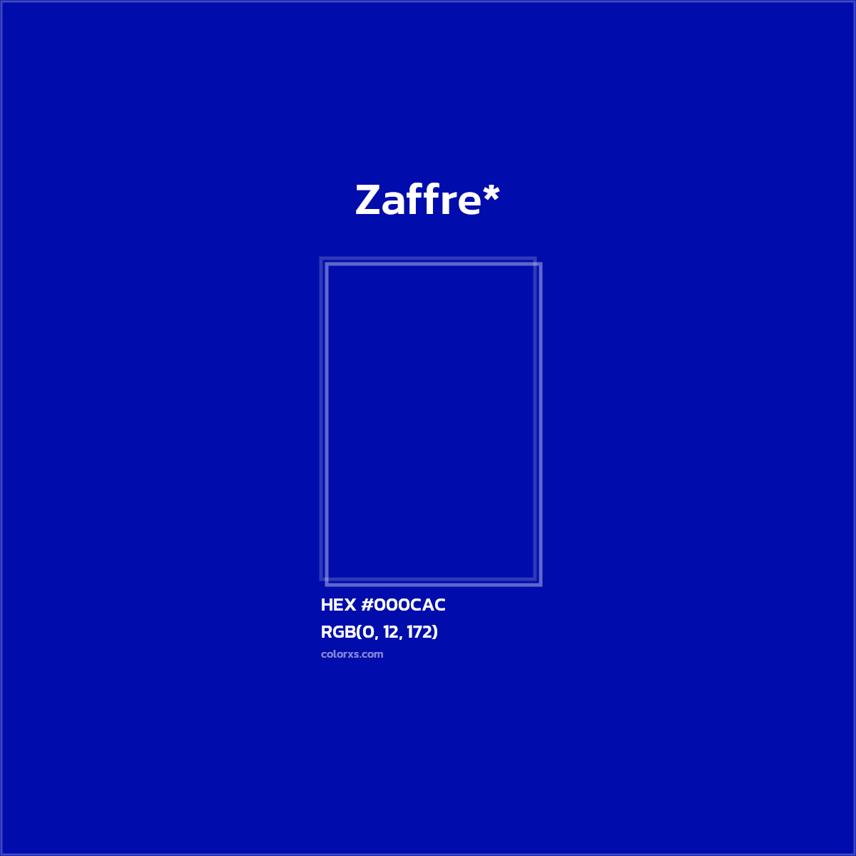 HEX #000CAC Color Name, Color Code, Palettes, Similar Paints, Images