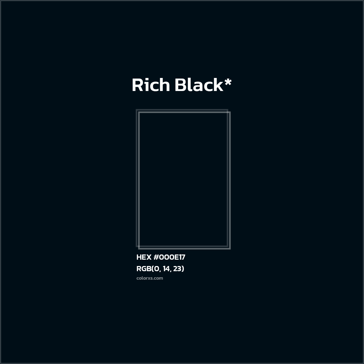 HEX #000E17 Color Name, Color Code, Palettes, Similar Paints, Images