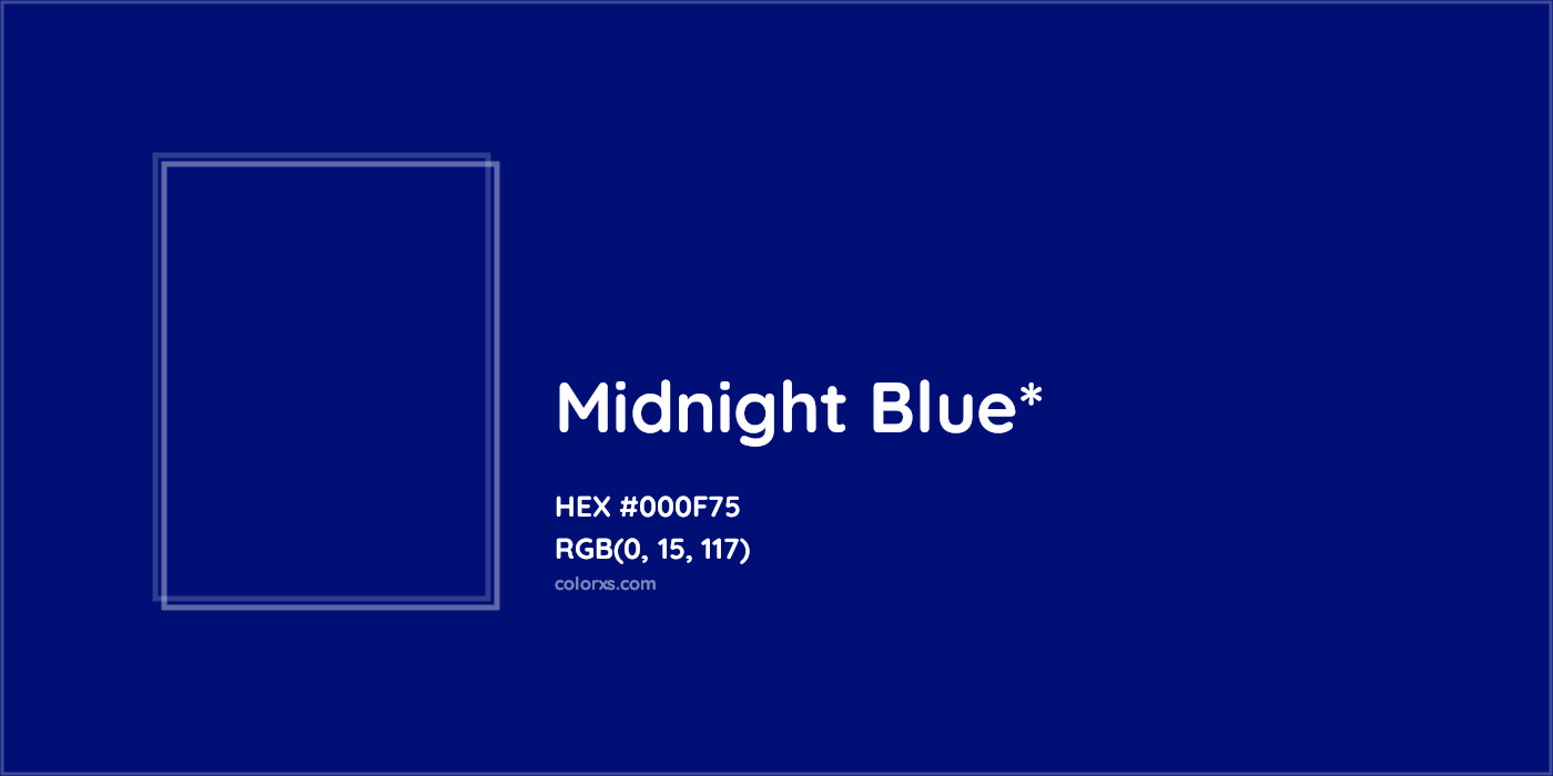 HEX #000F75 Color Name, Color Code, Palettes, Similar Paints, Images