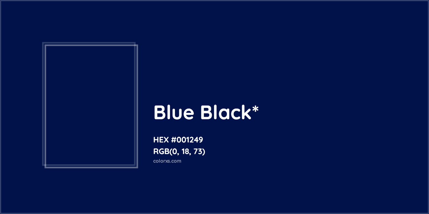 HEX #001249 Color Name, Color Code, Palettes, Similar Paints, Images