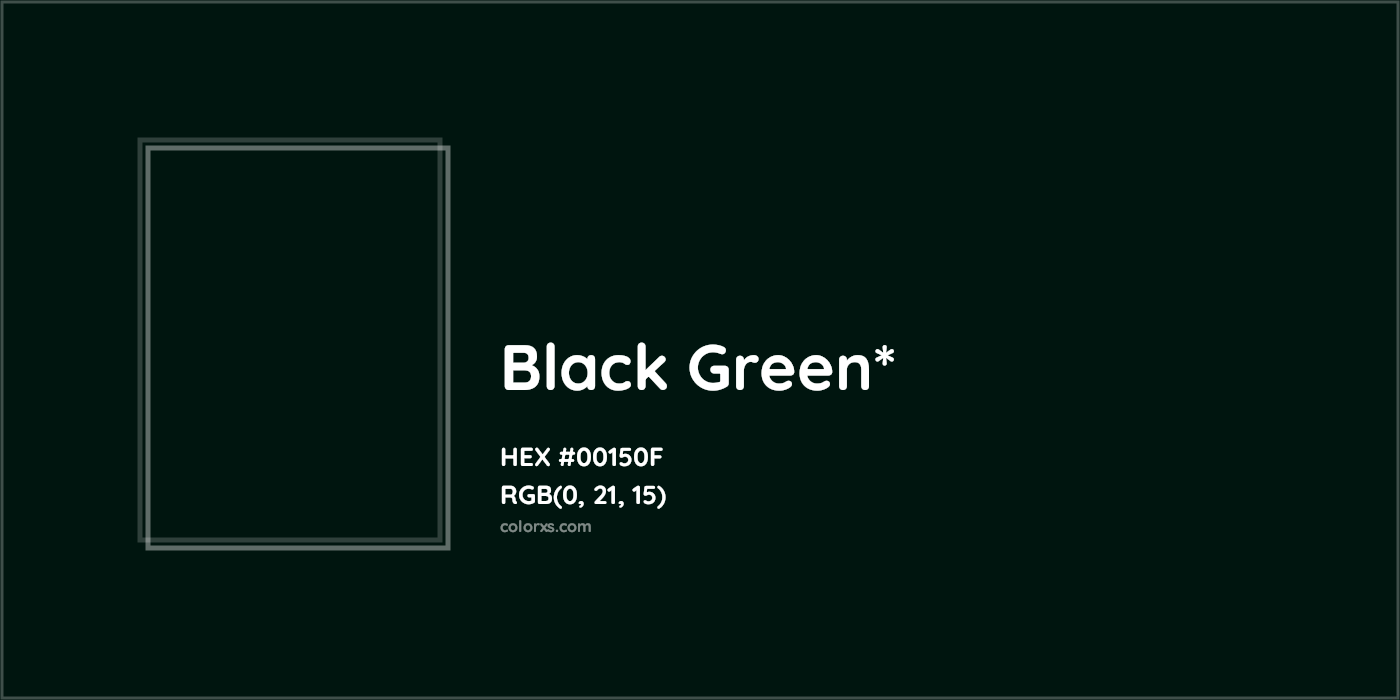HEX #00150F Color Name, Color Code, Palettes, Similar Paints, Images