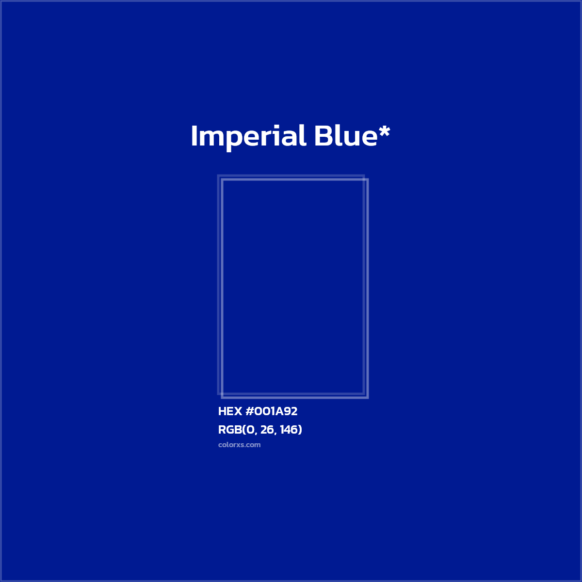 HEX #001A92 Color Name, Color Code, Palettes, Similar Paints, Images