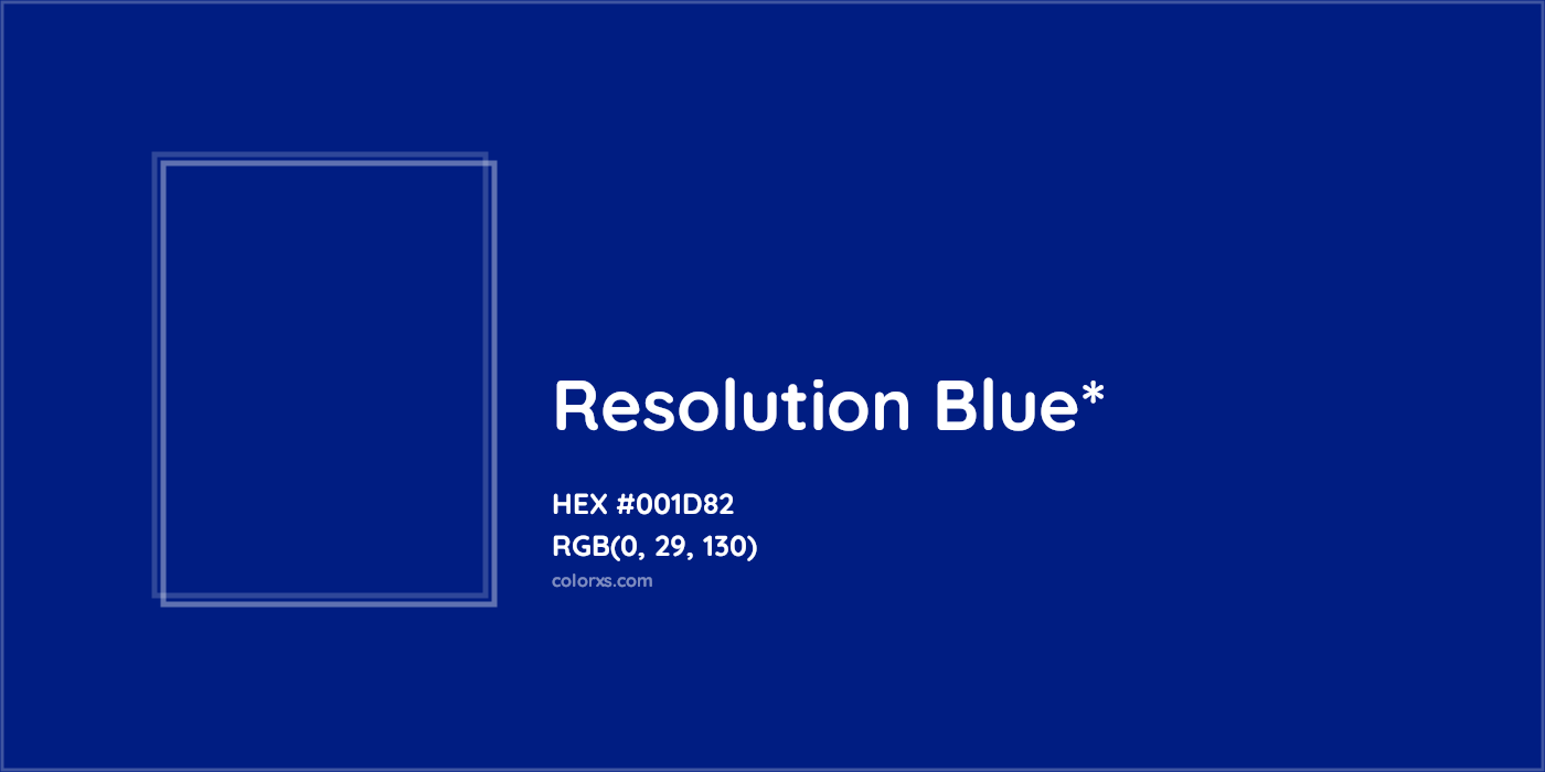 HEX #001D82 Color Name, Color Code, Palettes, Similar Paints, Images