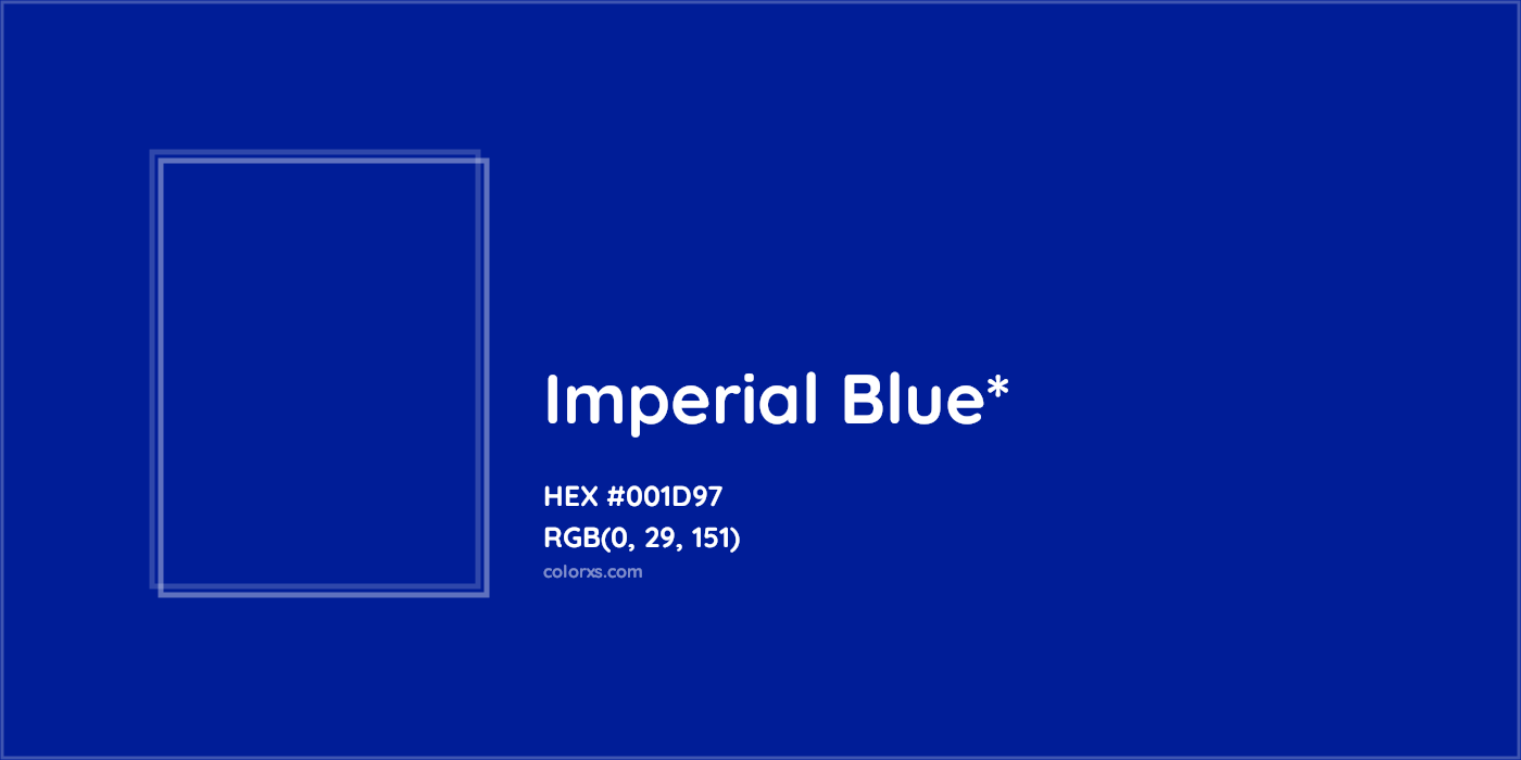 HEX #001D97 Color Name, Color Code, Palettes, Similar Paints, Images
