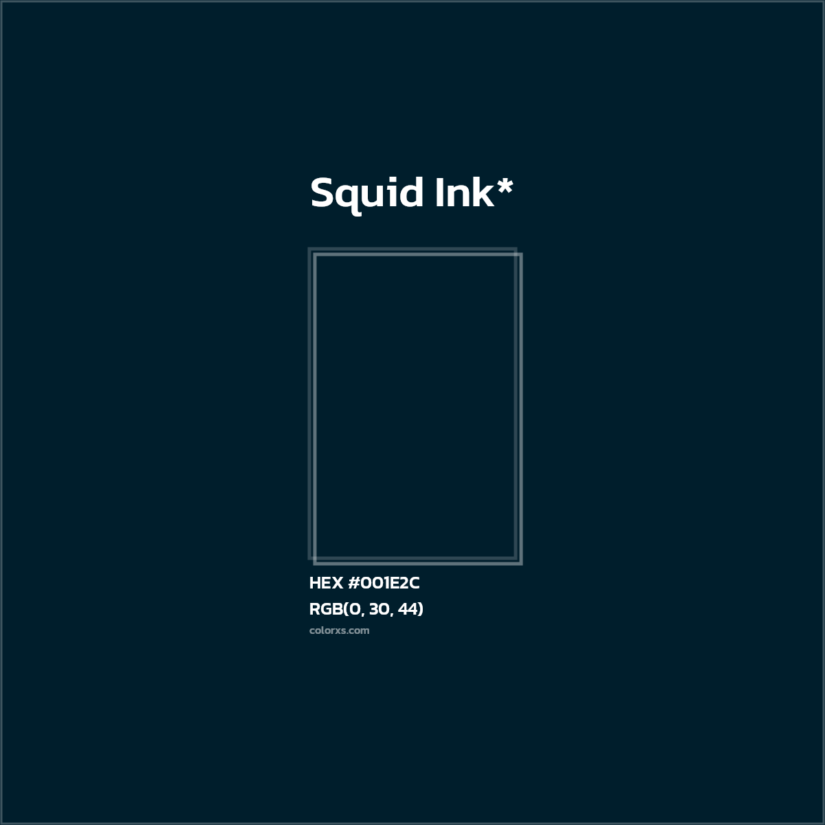 HEX #001E2C Color Name, Color Code, Palettes, Similar Paints, Images