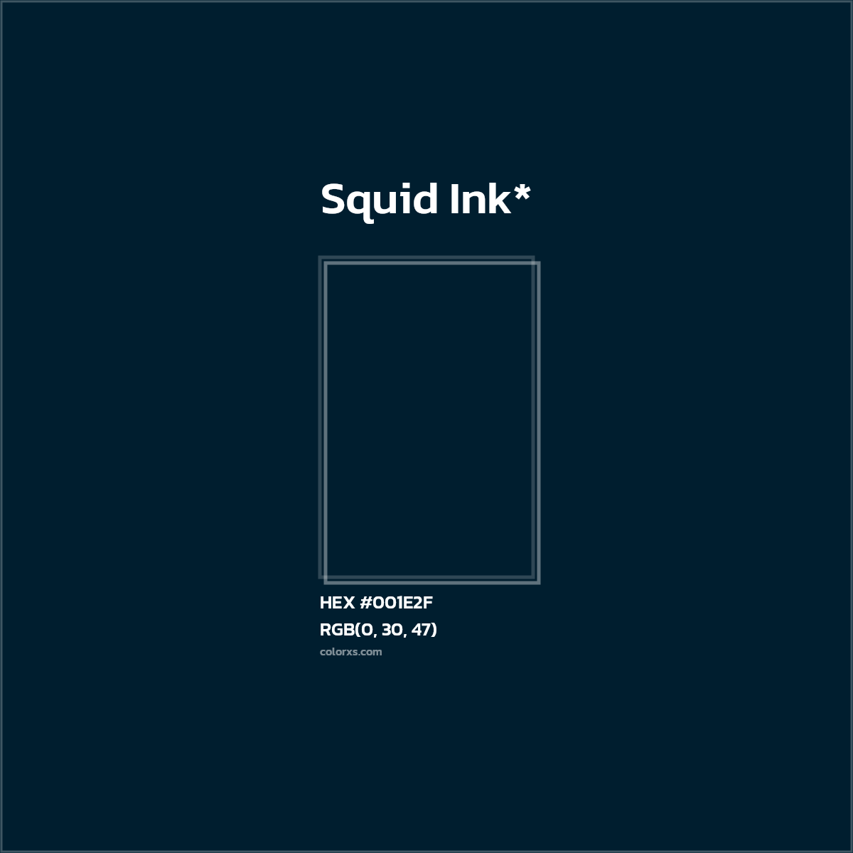 HEX #001E2F Color Name, Color Code, Palettes, Similar Paints, Images