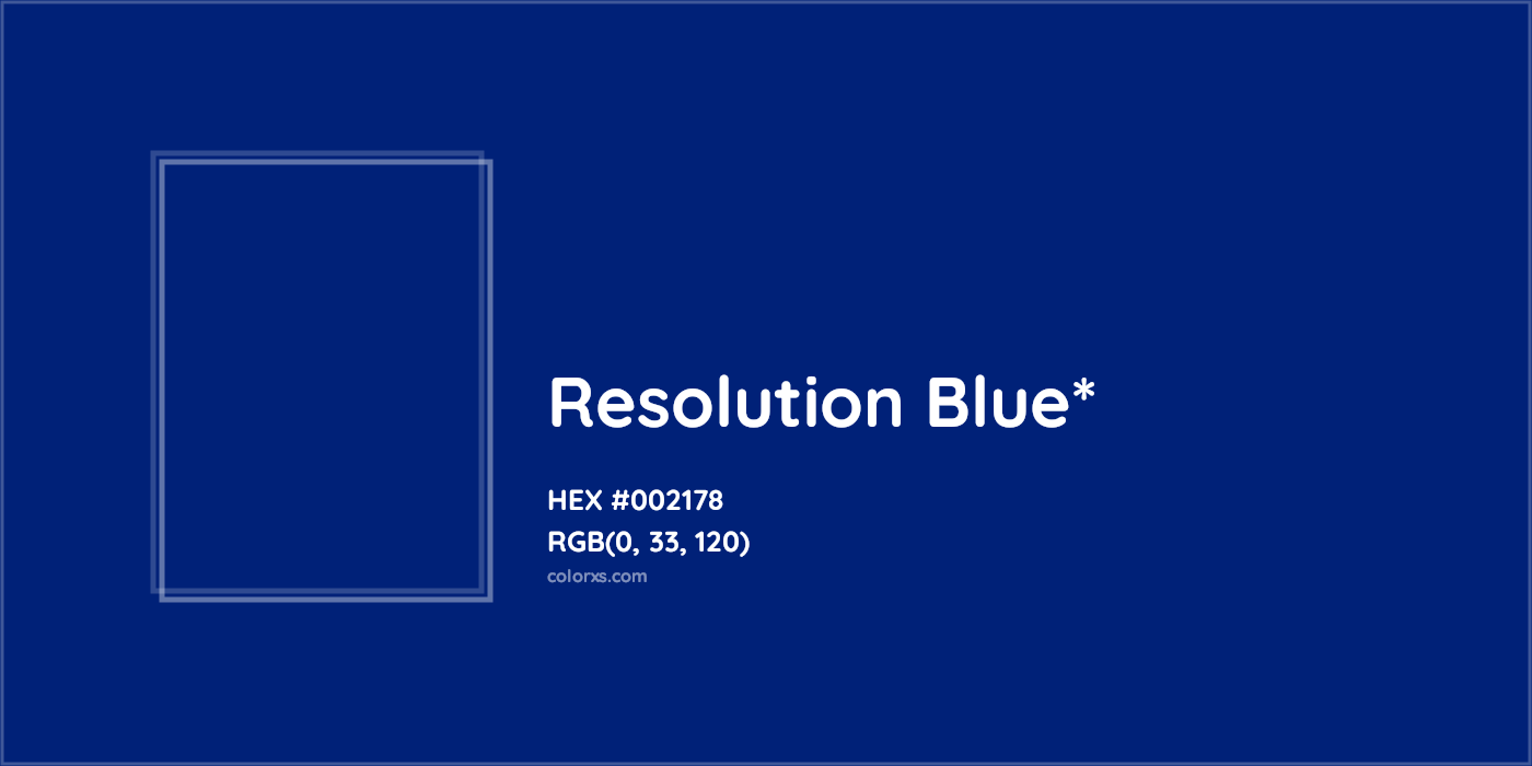 HEX #002178 Color Name, Color Code, Palettes, Similar Paints, Images