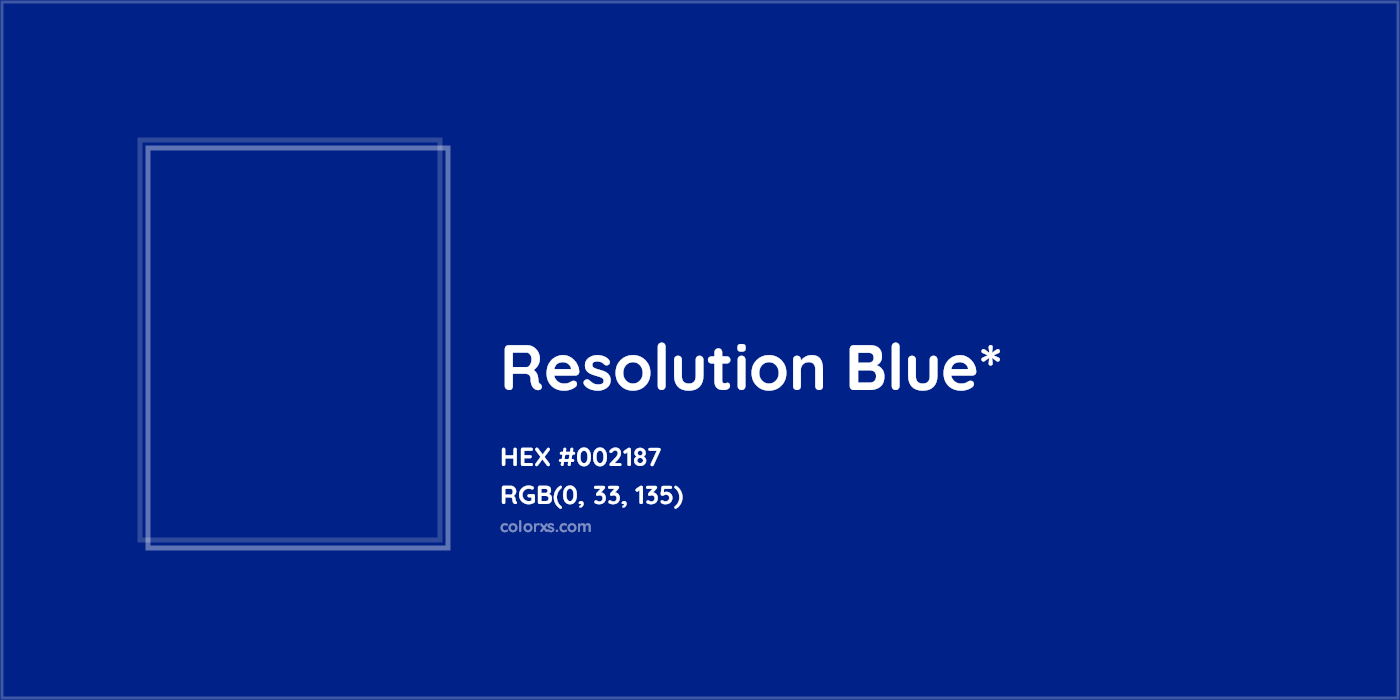 HEX #002187 Color Name, Color Code, Palettes, Similar Paints, Images