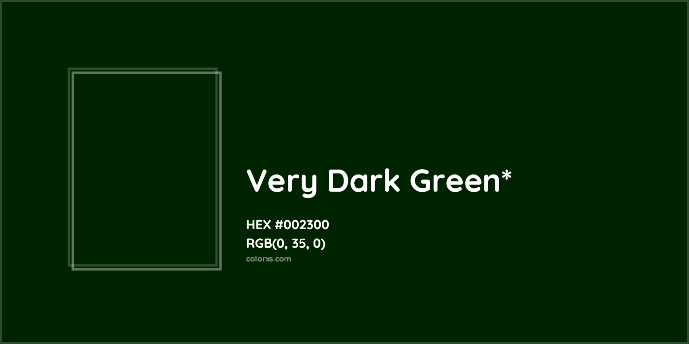 HEX #002300 Color Name, Color Code, Palettes, Similar Paints, Images