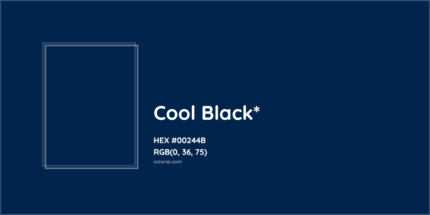 HEX #00244B Color Name, Color Code, Palettes, Similar Paints, Images