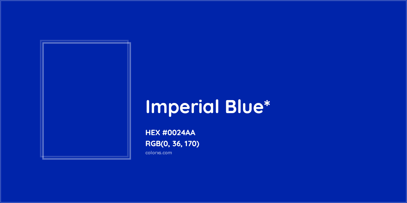 HEX #0024AA Color Name, Color Code, Palettes, Similar Paints, Images