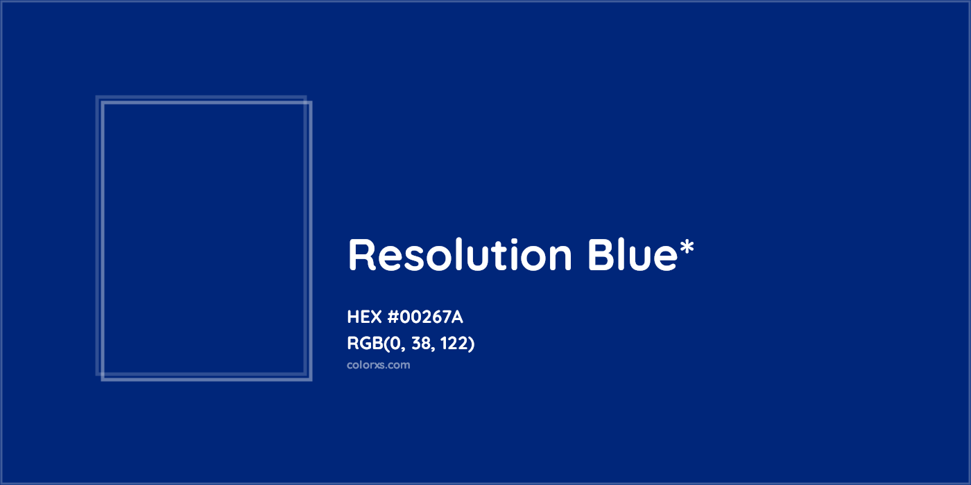 HEX #00267A Color Name, Color Code, Palettes, Similar Paints, Images