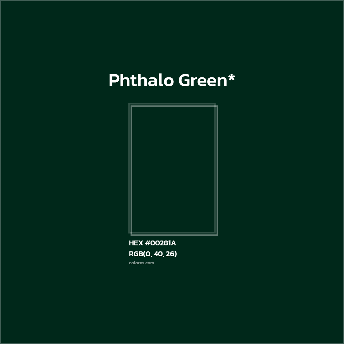 HEX #00281A Color Name, Color Code, Palettes, Similar Paints, Images