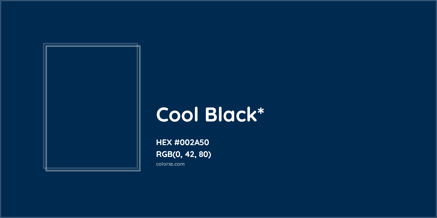 HEX #002A50 Color Name, Color Code, Palettes, Similar Paints, Images