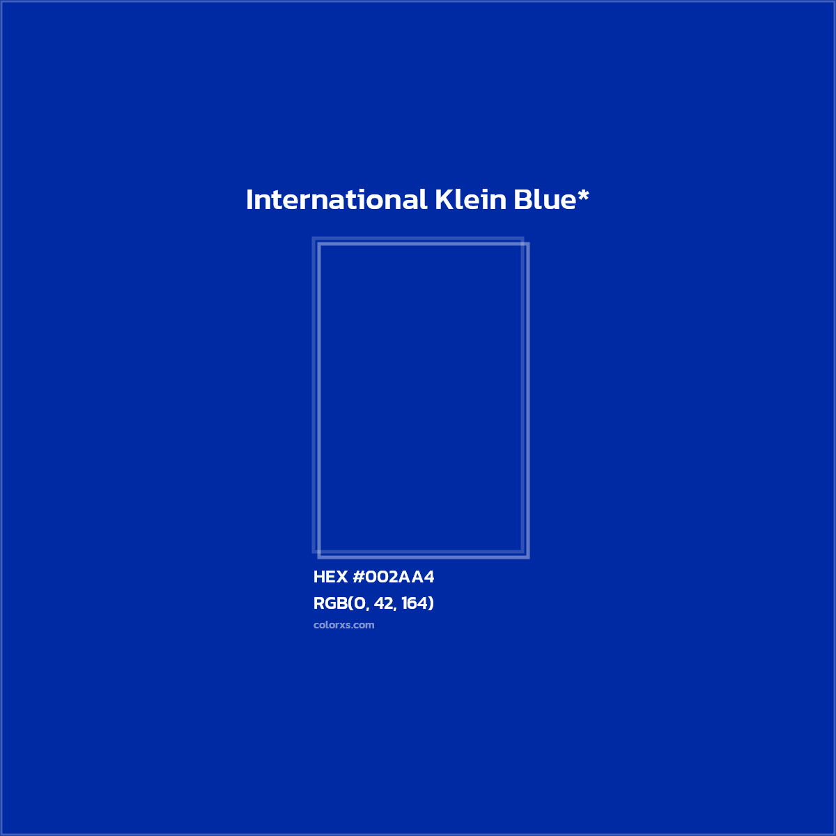 HEX #002AA4 Color Name, Color Code, Palettes, Similar Paints, Images