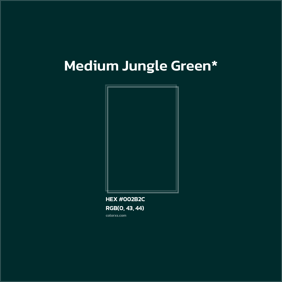 HEX #002B2C Color Name, Color Code, Palettes, Similar Paints, Images