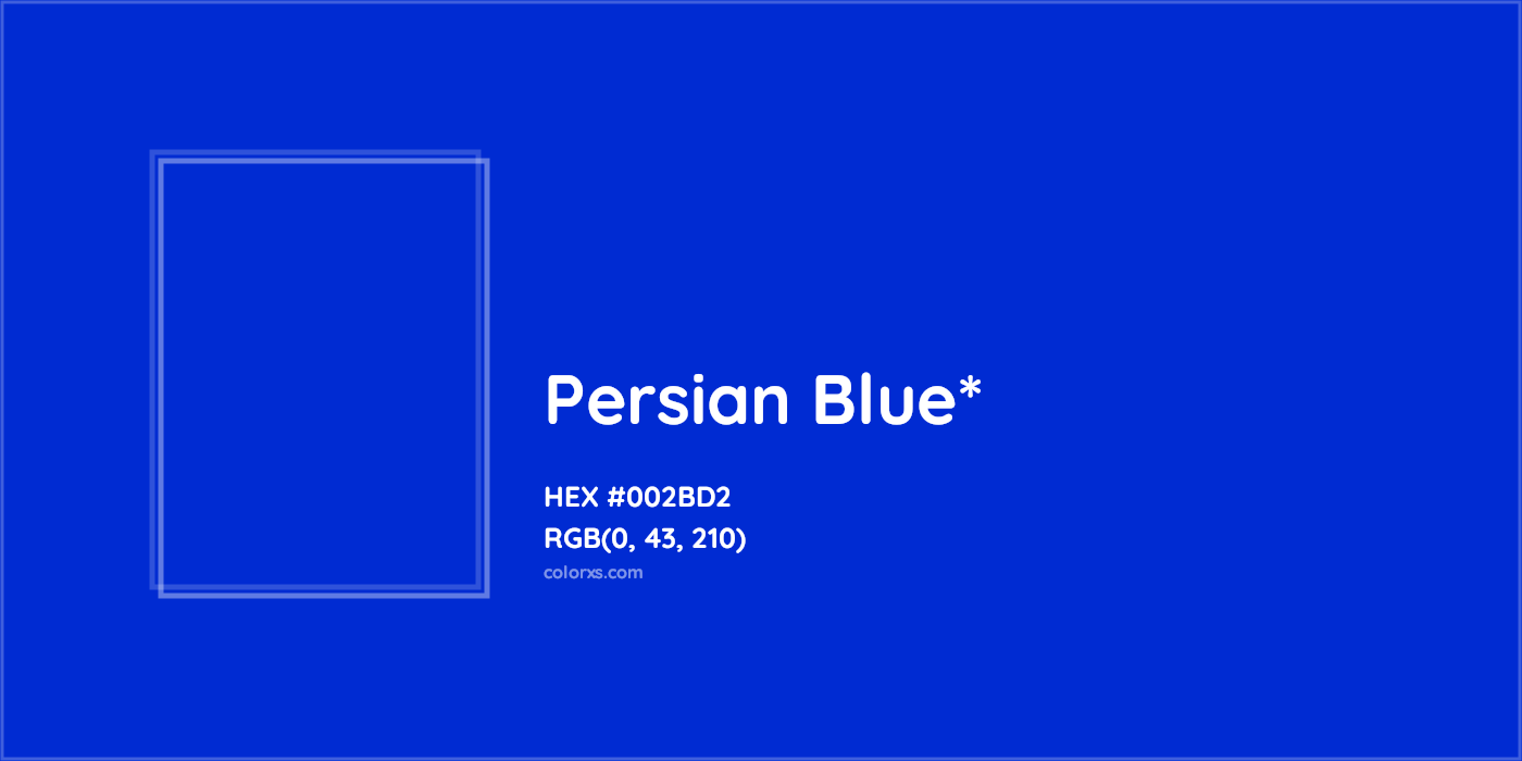 HEX #002BD2 Color Name, Color Code, Palettes, Similar Paints, Images