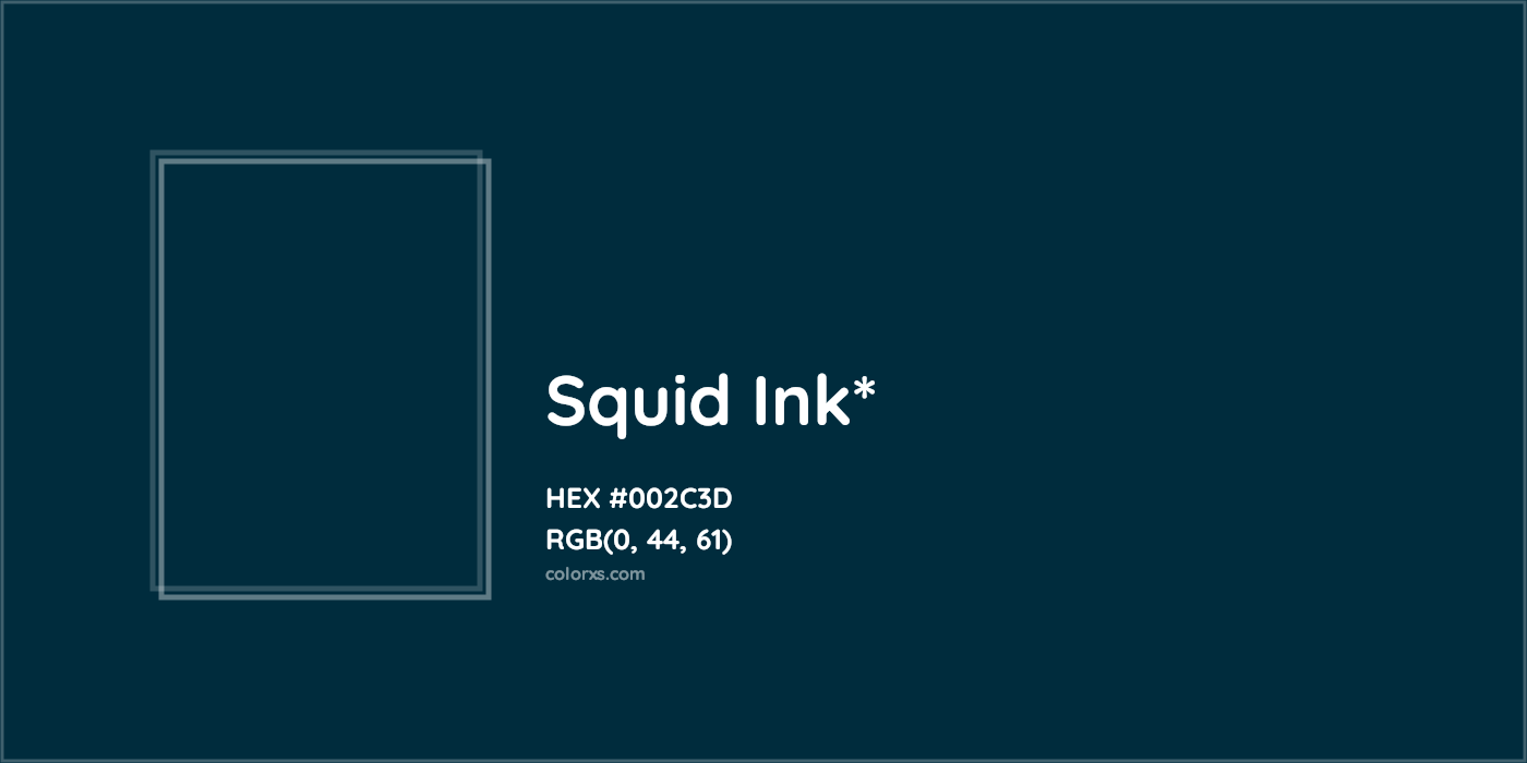 HEX #002C3D Color Name, Color Code, Palettes, Similar Paints, Images