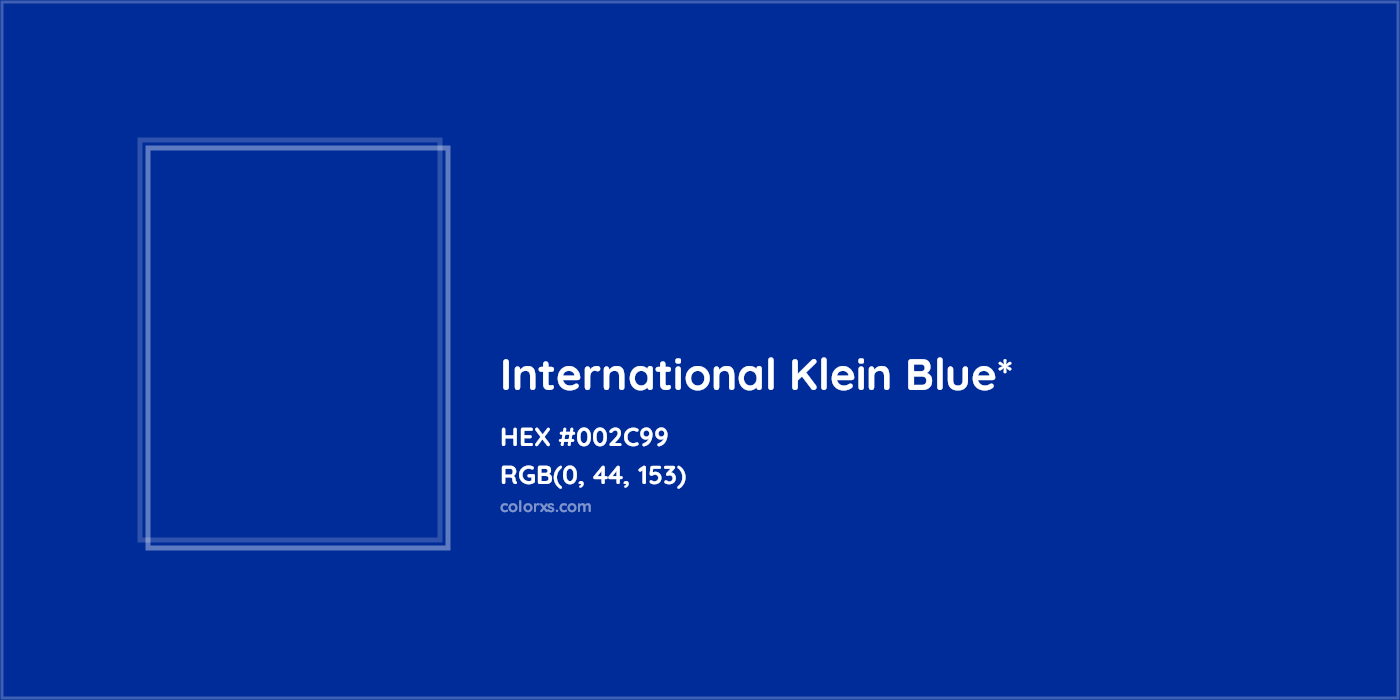 HEX #002C99 Color Name, Color Code, Palettes, Similar Paints, Images