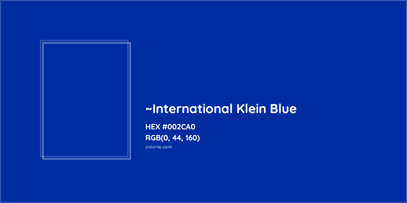 HEX #002CA0 Color Name, Color Code, Palettes, Similar Paints, Images