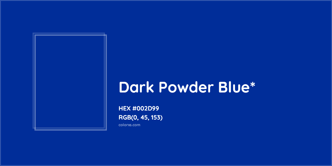 HEX #002D99 Color Name, Color Code, Palettes, Similar Paints, Images