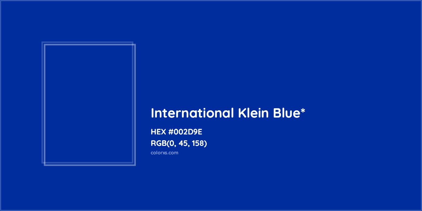 HEX #002D9E Color Name, Color Code, Palettes, Similar Paints, Images