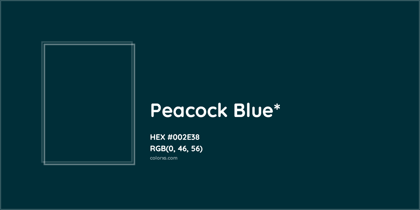 HEX #002E38 Color Name, Color Code, Palettes, Similar Paints, Images
