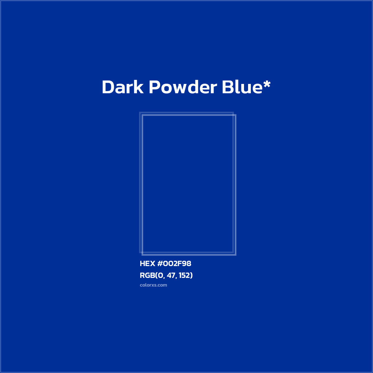 HEX #002F98 Color Name, Color Code, Palettes, Similar Paints, Images